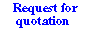 Request for quotation form.
